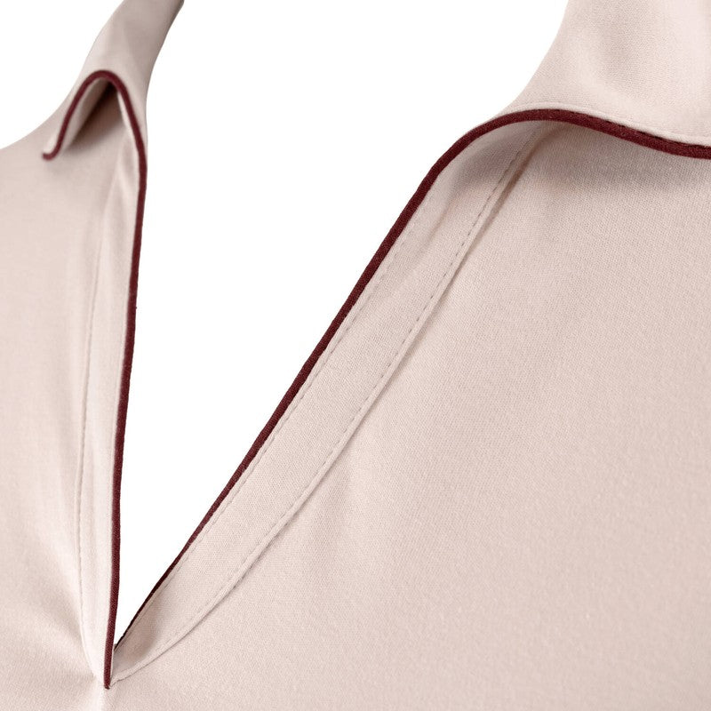 Roupão e Peignoir Camisola de algodão manga curta Paola Greige