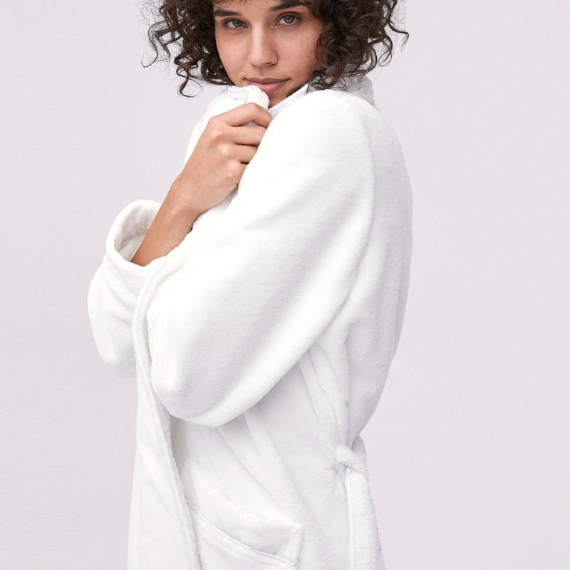 Roupão e Peignoir longo de algodão Cosy Shower Novo