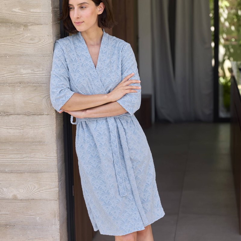 Roupão e Peignoir de algodão turco Claudie Azur