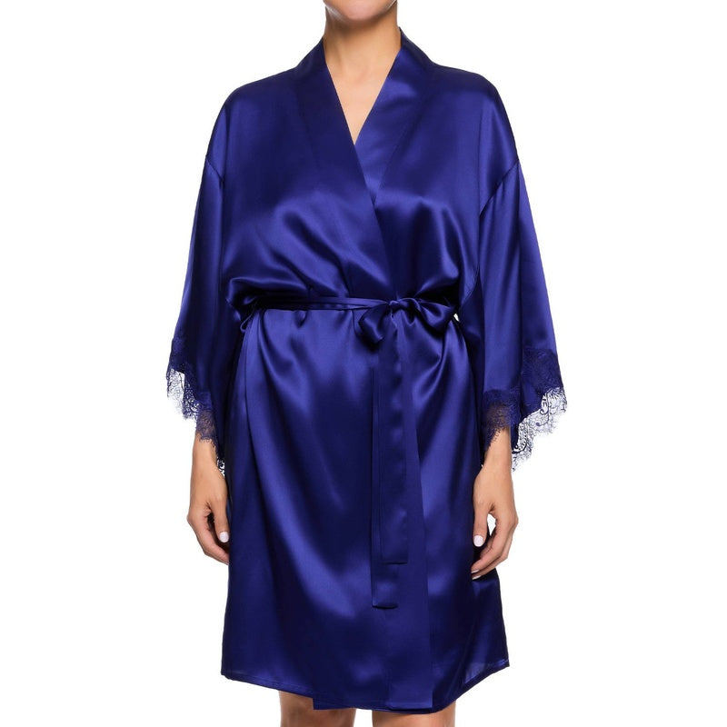 Roupão e Peignoir de Seda Scarlett Midnight