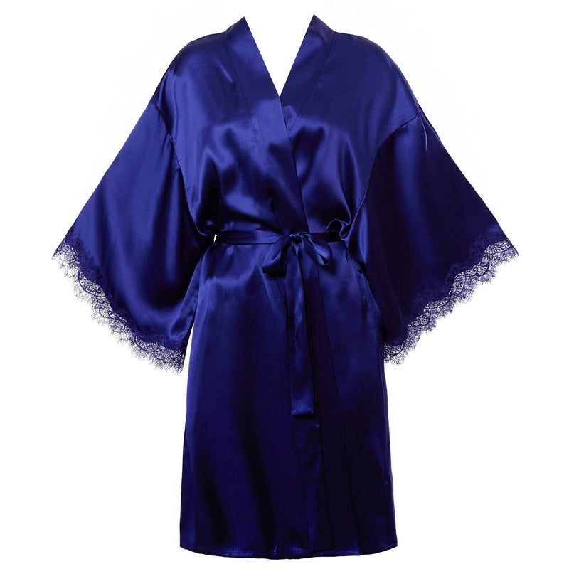 Roupão e Peignoir de Seda Scarlett Midnight