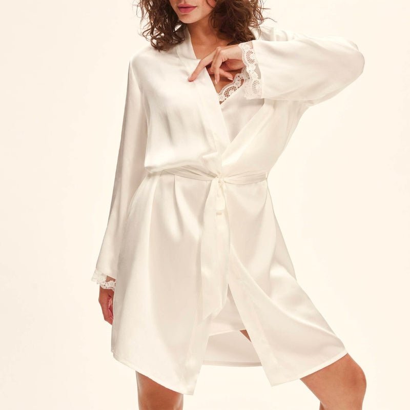 Roupão e Peignoir Camisola de Seda Love Me Nude