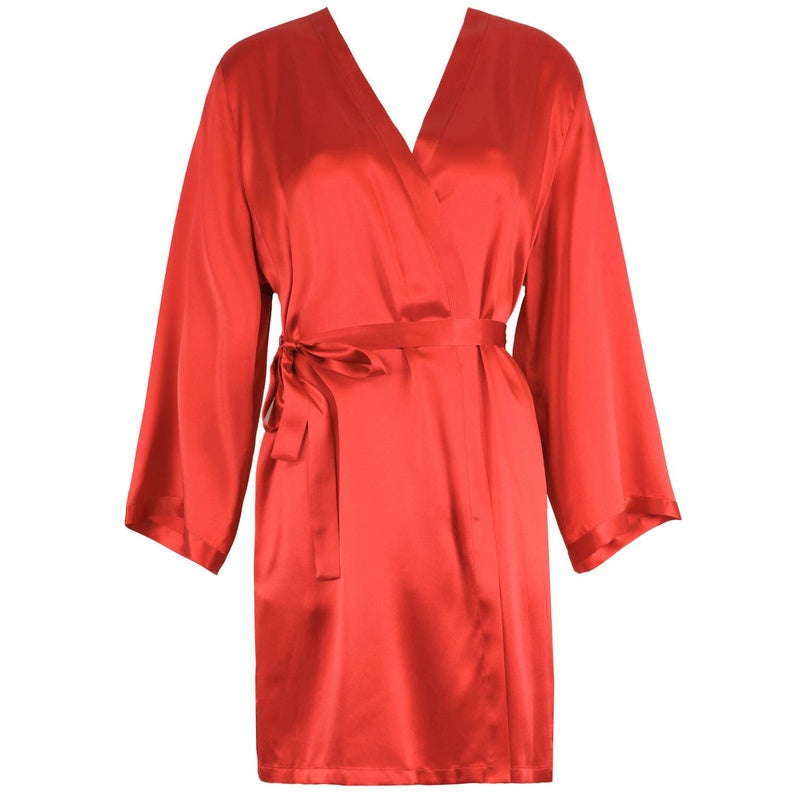 Roupão e Peignoir Negligee de Seda Soie Unie Granadina