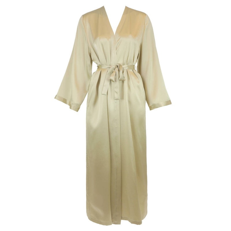 Roupão e Peignoir Camisola longa de Seda Soie Unie Lin