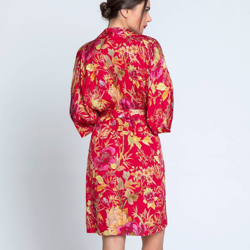 Roupão e Peignoir Negligée Forêt Rubis Santal Rouge