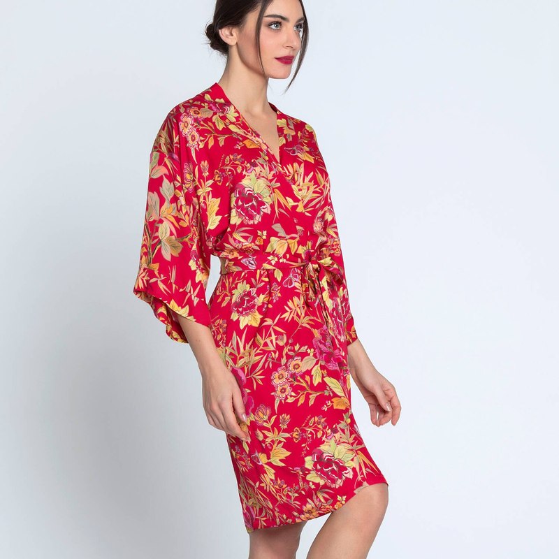 Roupão e Peignoir Negligée Forêt Rubis Santal Rouge