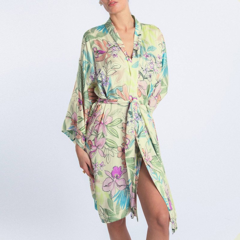 Roupão e Peignoir Negligee Paradise Glowing Garden