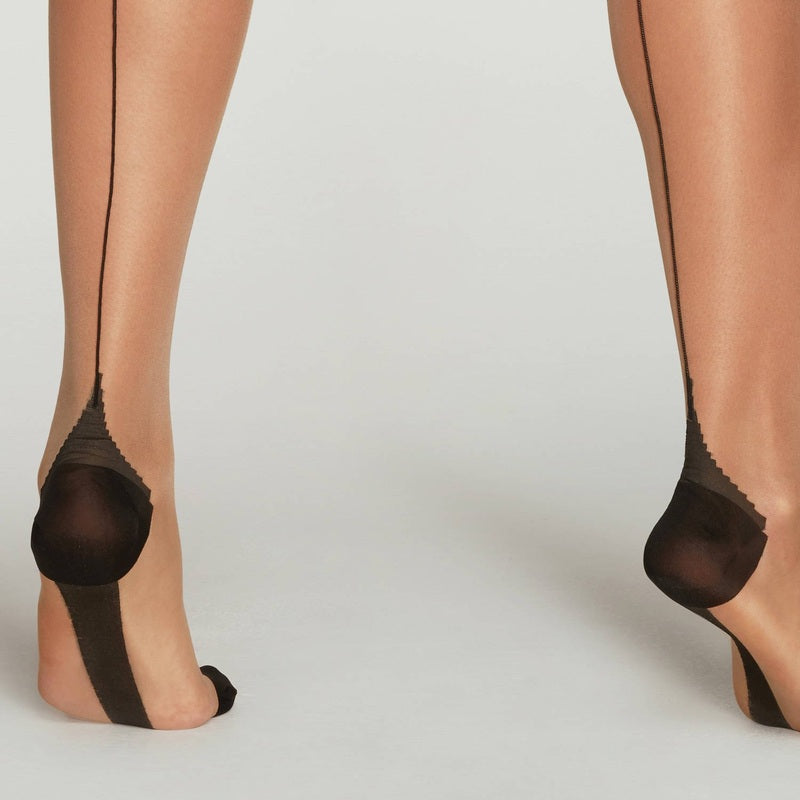 Meia-Calça Les Bas Amber 15 denier com costura traseira