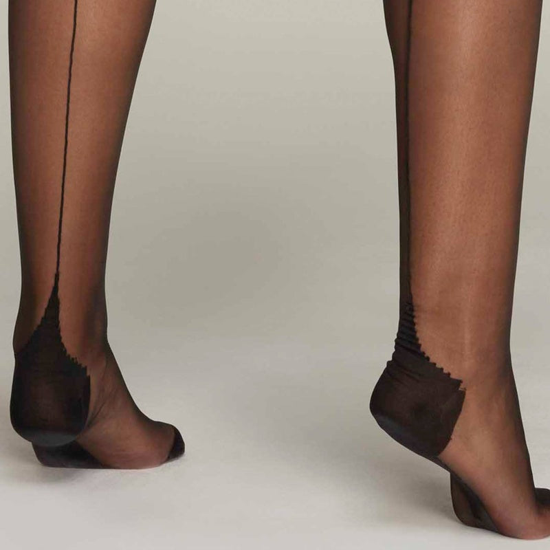 Meia-Calça de opala 15 denier com costura traseira Les Bas