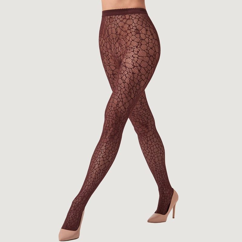 Meia-Calça-calças Reptile Net Mahagony