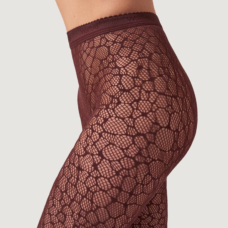 Meia-Calça-calças Reptile Net Mahagony