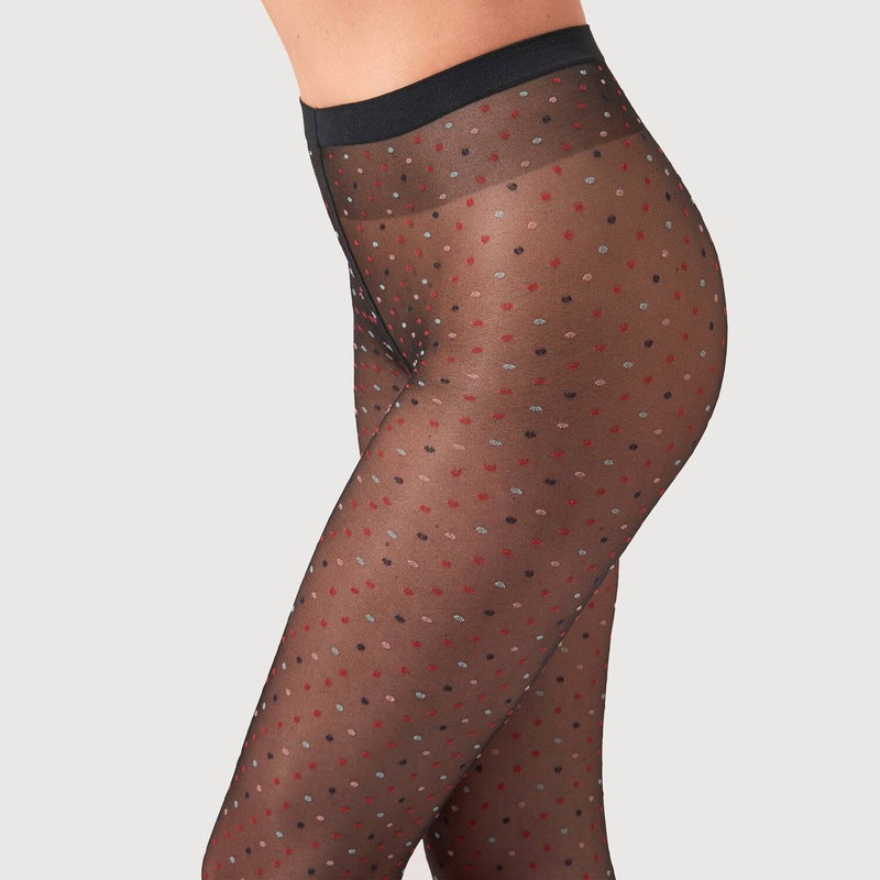 Meia-Calça 20 denier Multicolorida Dot