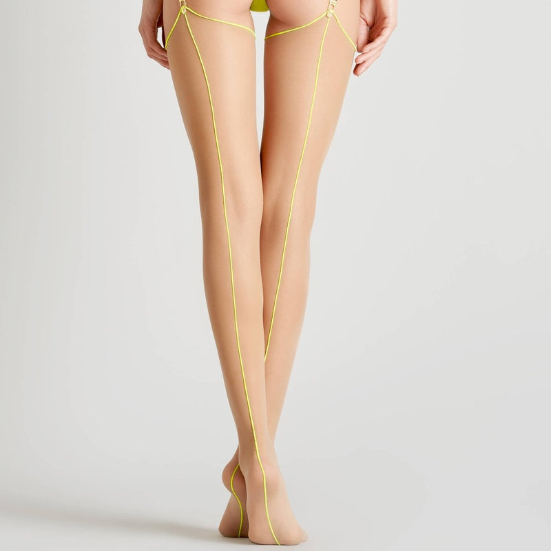 Meia-Calça de nylon com costura traseira de 20 deniers Les Coquetteries