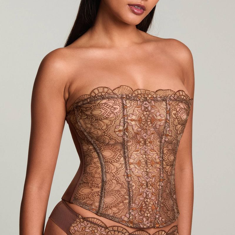 Corset Venetian Glass Mocha Mousse