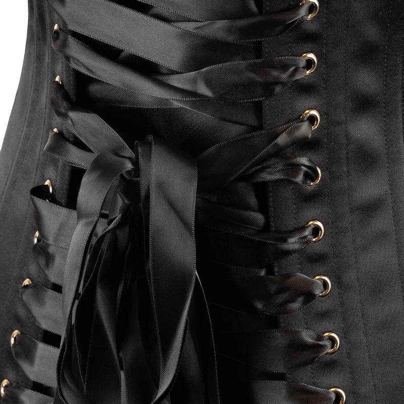 Corset de cetim com abertura frontal Selene Madrid