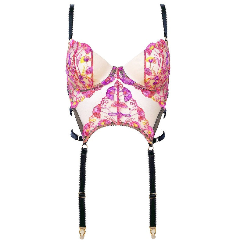 Corset Josefina Flores tropicais