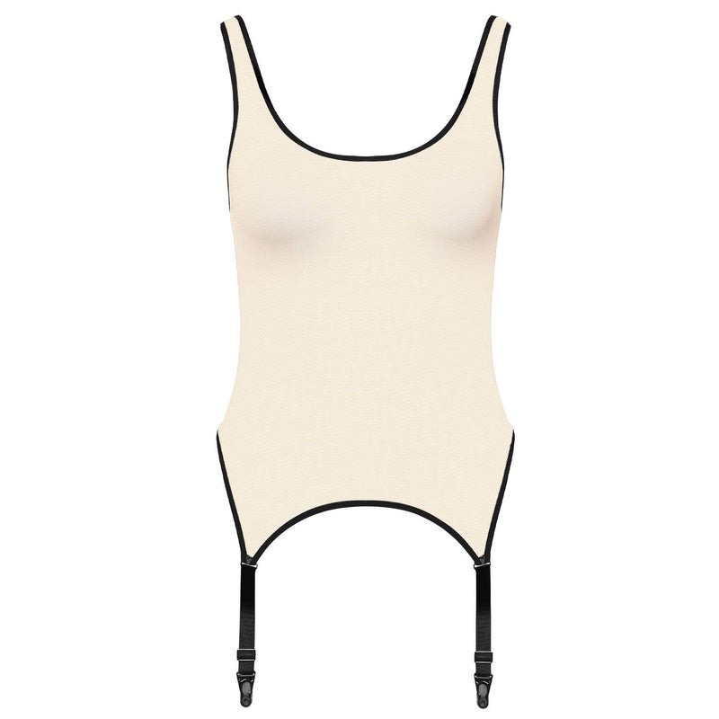 Body com Cinta-Liga Pure Tentation Nude