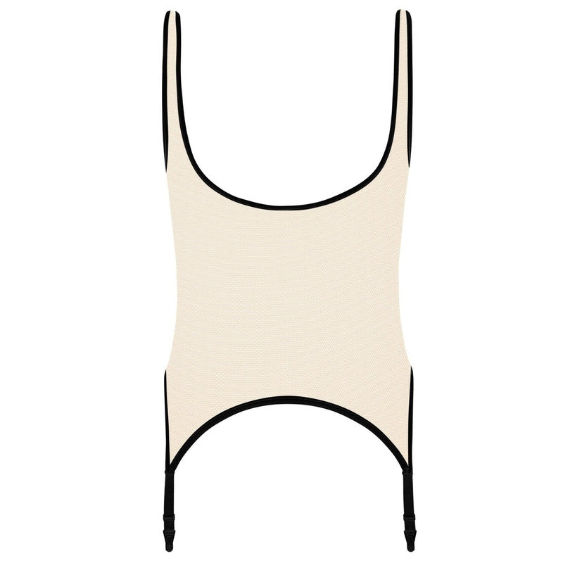 Body com Cinta-Liga Pure Tentation Nude
