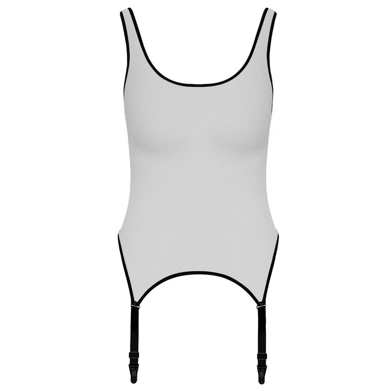 Body com Cinta-Liga Pure Tentation Nude
