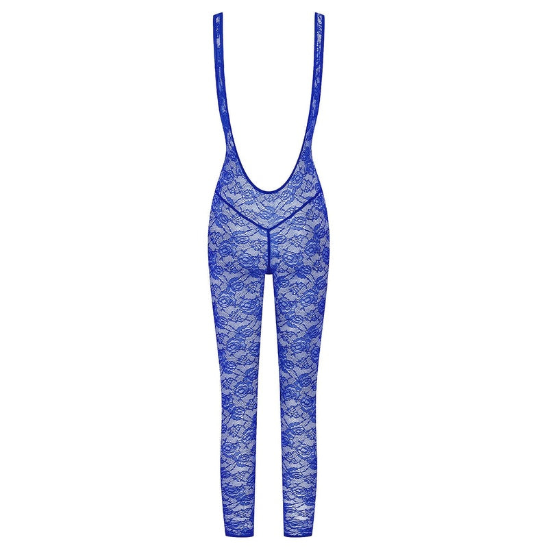Macacão de Renda Flashback Néon Bleu Fluo