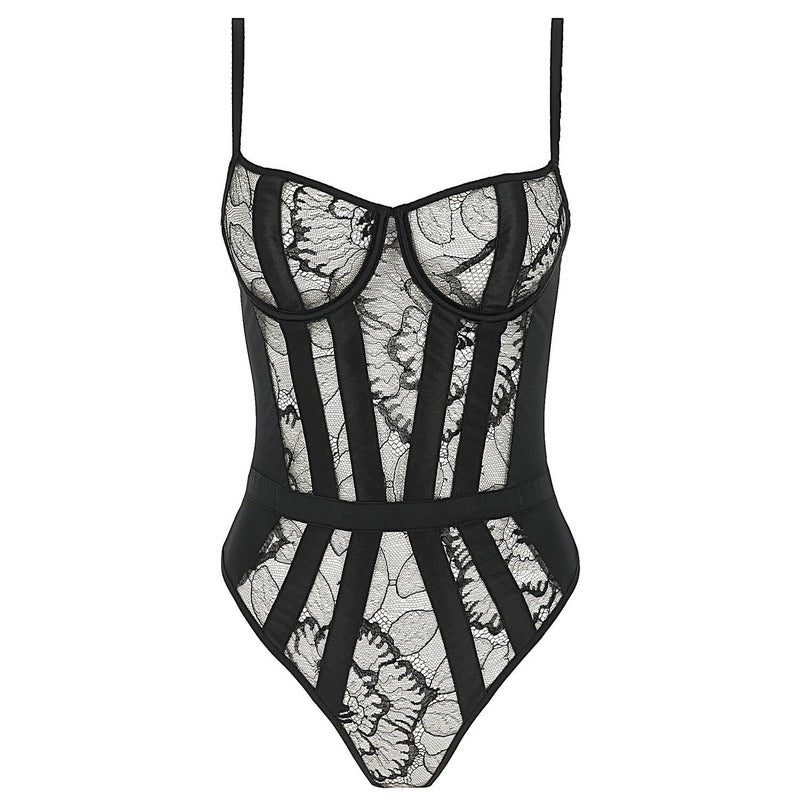 Body de Renda adornado