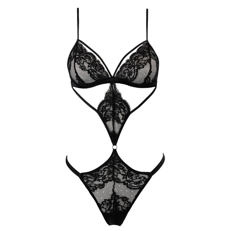 Body aberto de Seda e Renda Seraphine