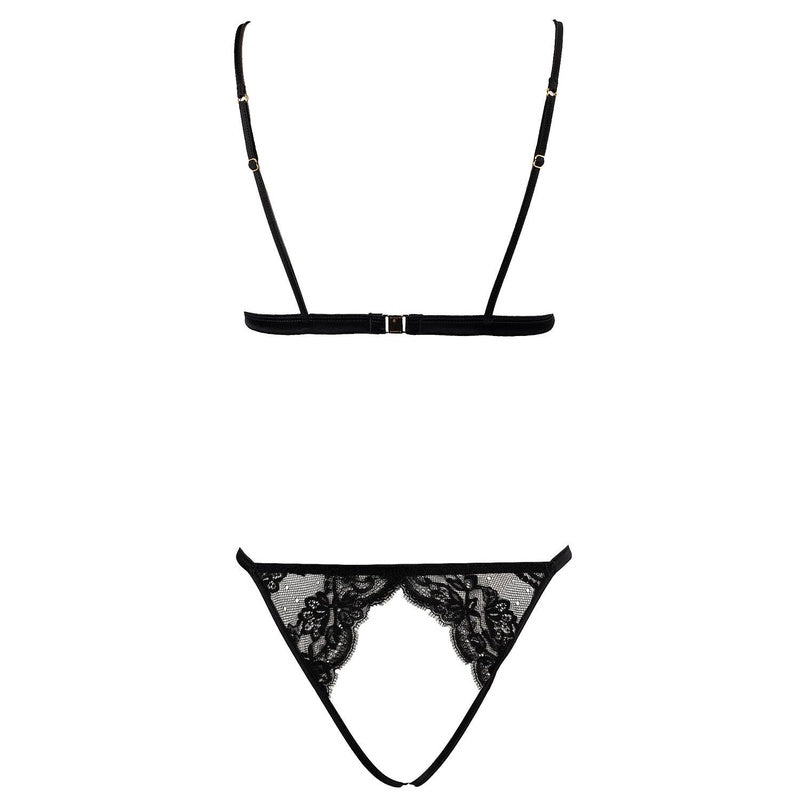 Body aberto de Seda e Renda Seraphine