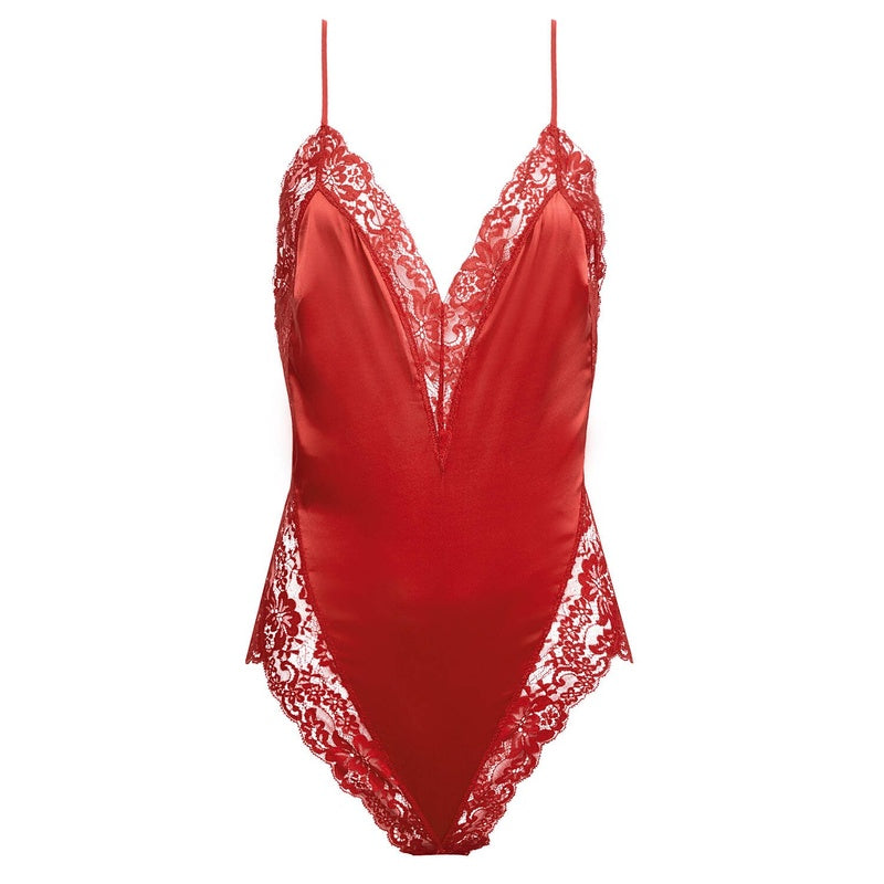 Body de Seda Bouquet Renda