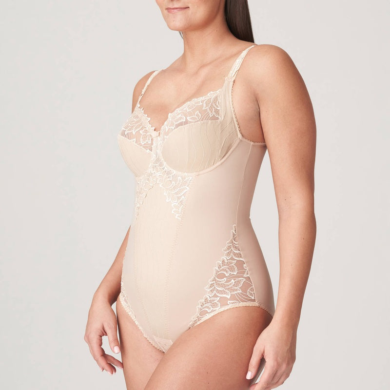 Body com controle de barriga Deauville Café au lait