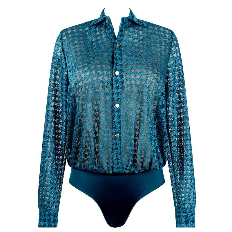 Body manga comprida Tailor Néon Botanica