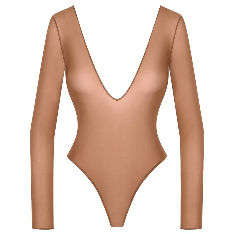 Body Fio Dental manga comprida French Kiss Light Sienna