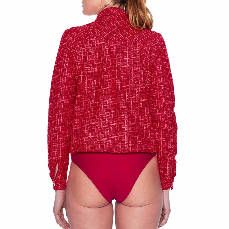 Body manga comprida Tweegy Rouge à Lèvres
