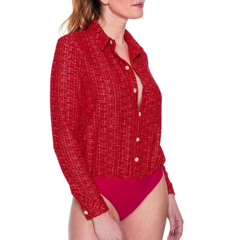 Body manga comprida Tweegy Rouge à Lèvres