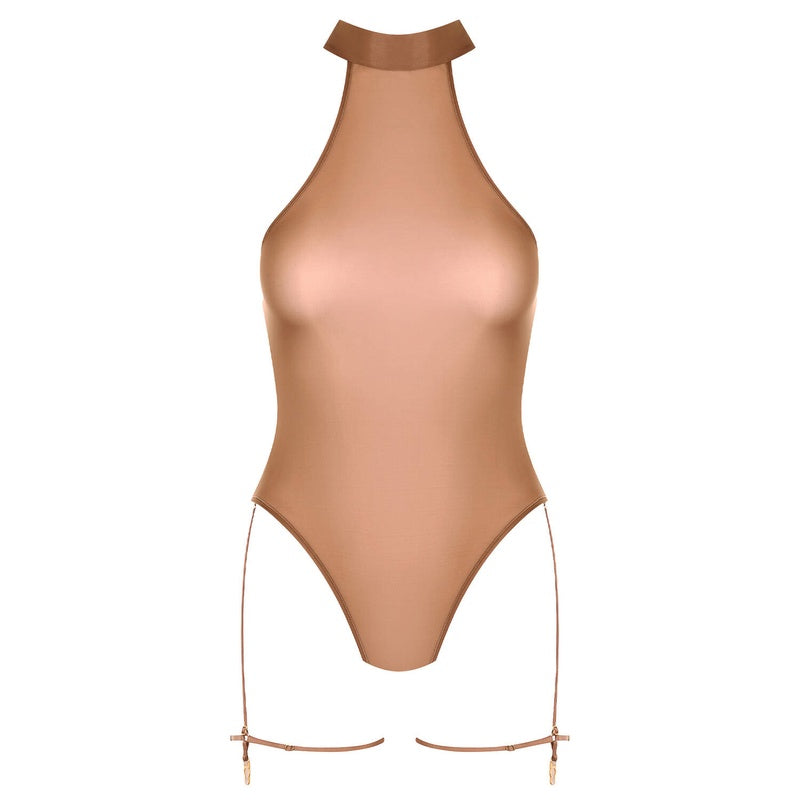 Body Fio Dental com Cinta-Liga French Kiss Light Sienna