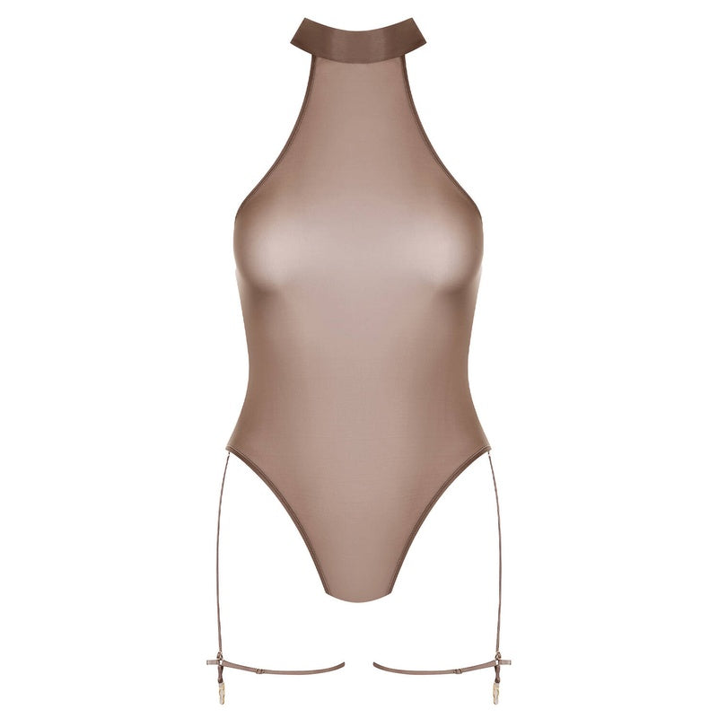 Body Fio Dental com Cinta-Liga French Kiss Light Moka