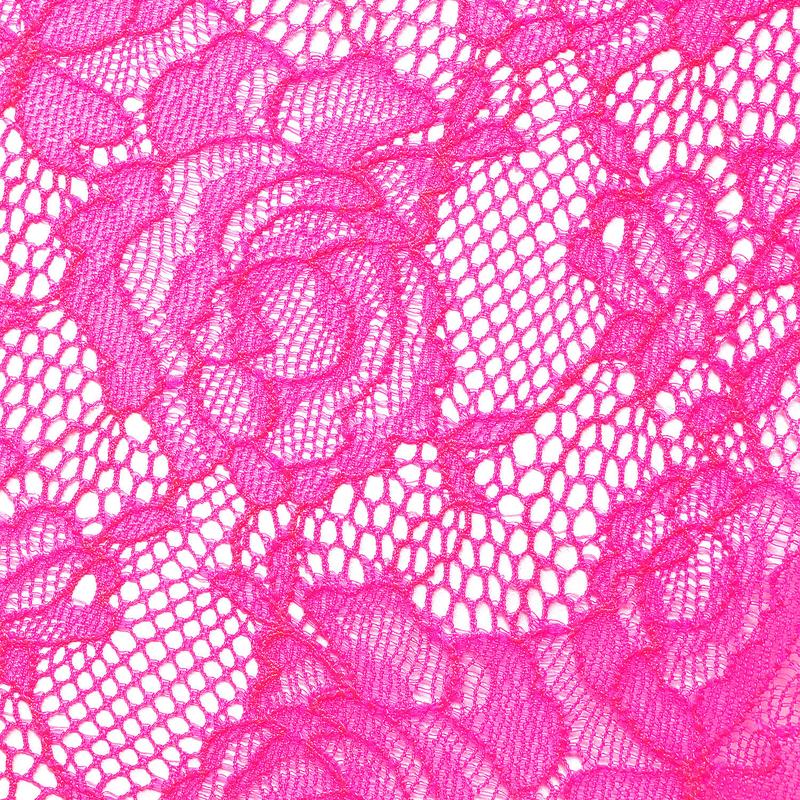Body Fio Dental de Renda Flashback Néon Rose Fluo