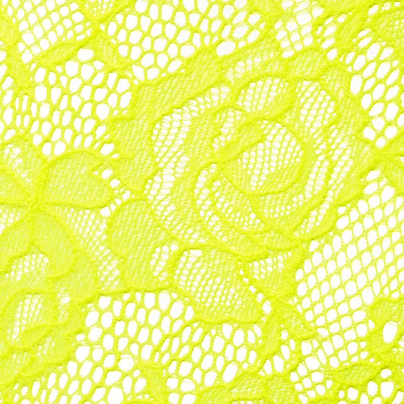 Body Fio Dental de Renda Flashback Néon Jaune Fluo