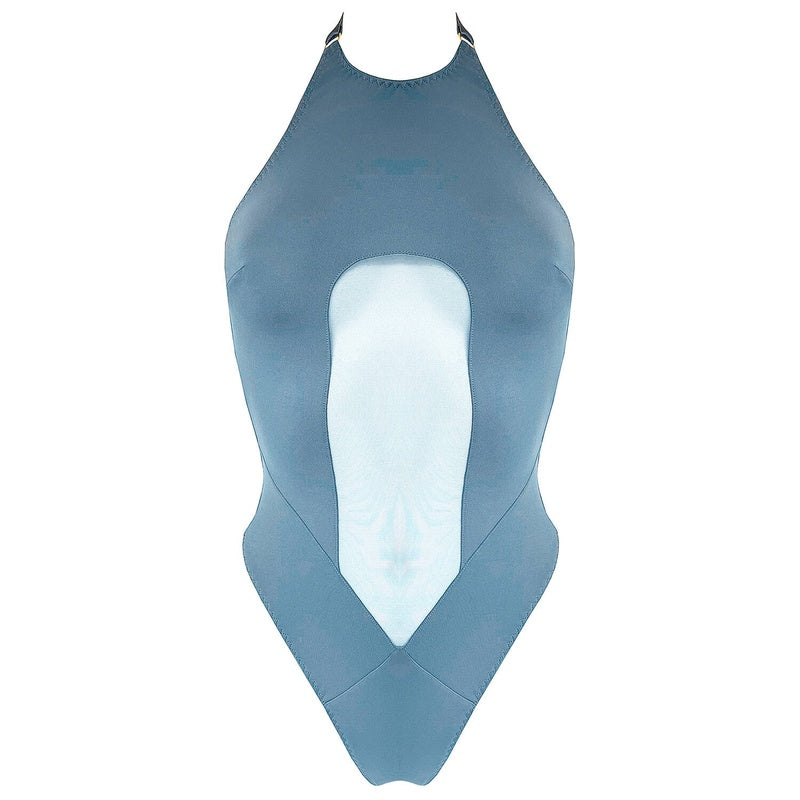 Body Fio Dental com costas abertas Syra Denim