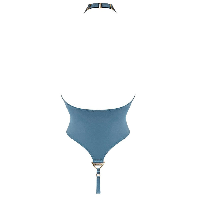Body Fio Dental com costas abertas Syra Denim
