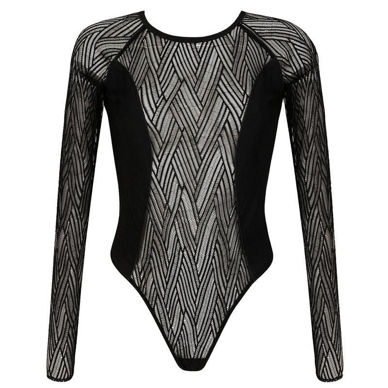 Body de Renda Fio Dental Onde Sensuelle