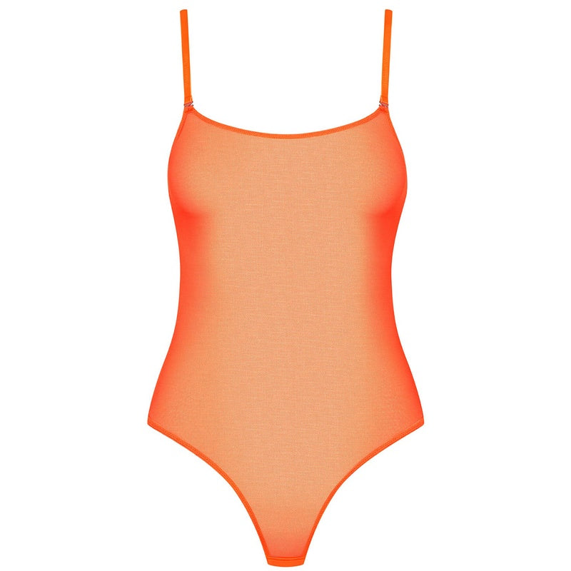 Body Fio Dental Com alças removíveis Corps à Corps Néon Orange Fluo