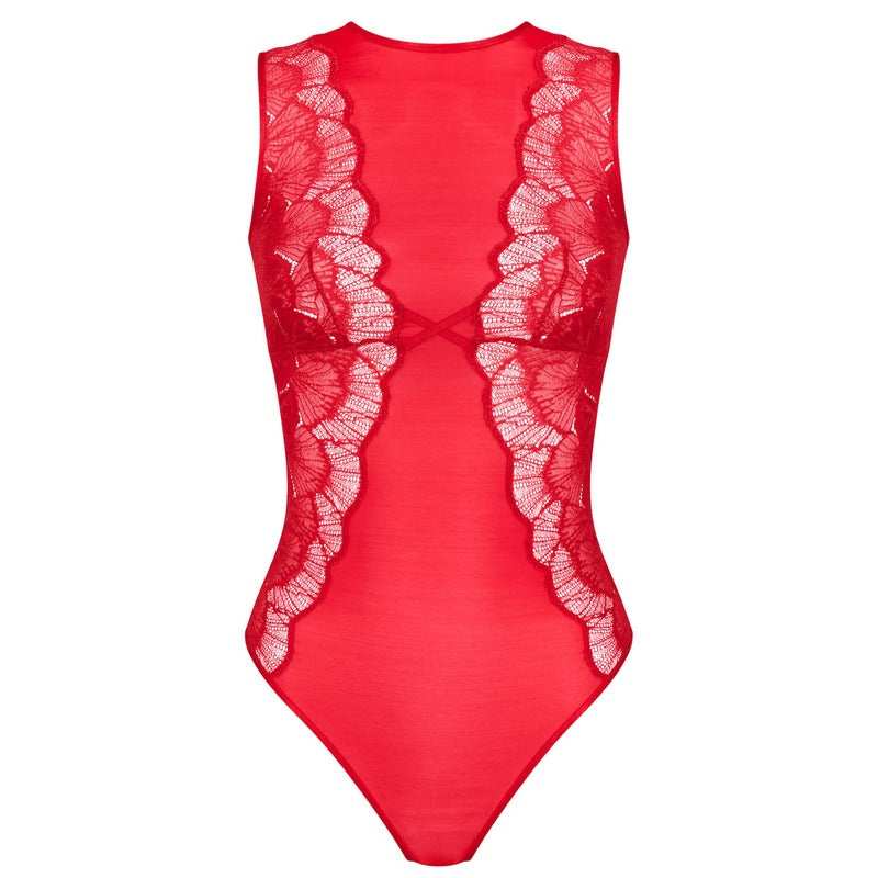 Body Fio Dental de Renda Palina Moonlight Kiss Shanghai Red