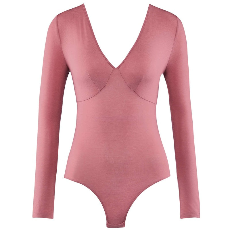 Body manga longa Lazy Days Rosewood