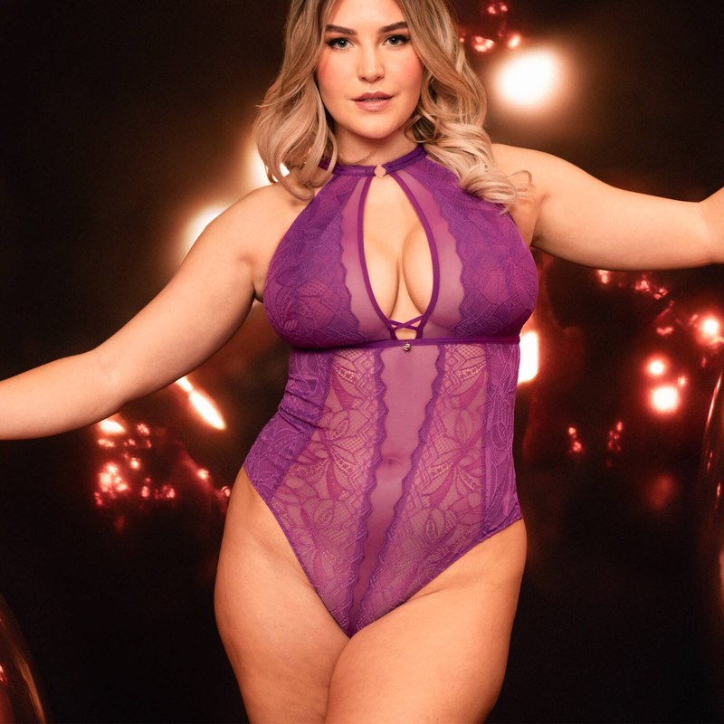 Body de Renda Opulence Mystic Purple