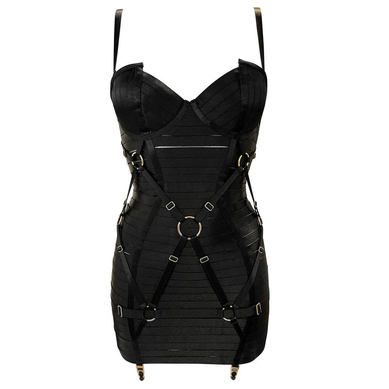 Vestido Cinta-Liga Angela Harness New Signature