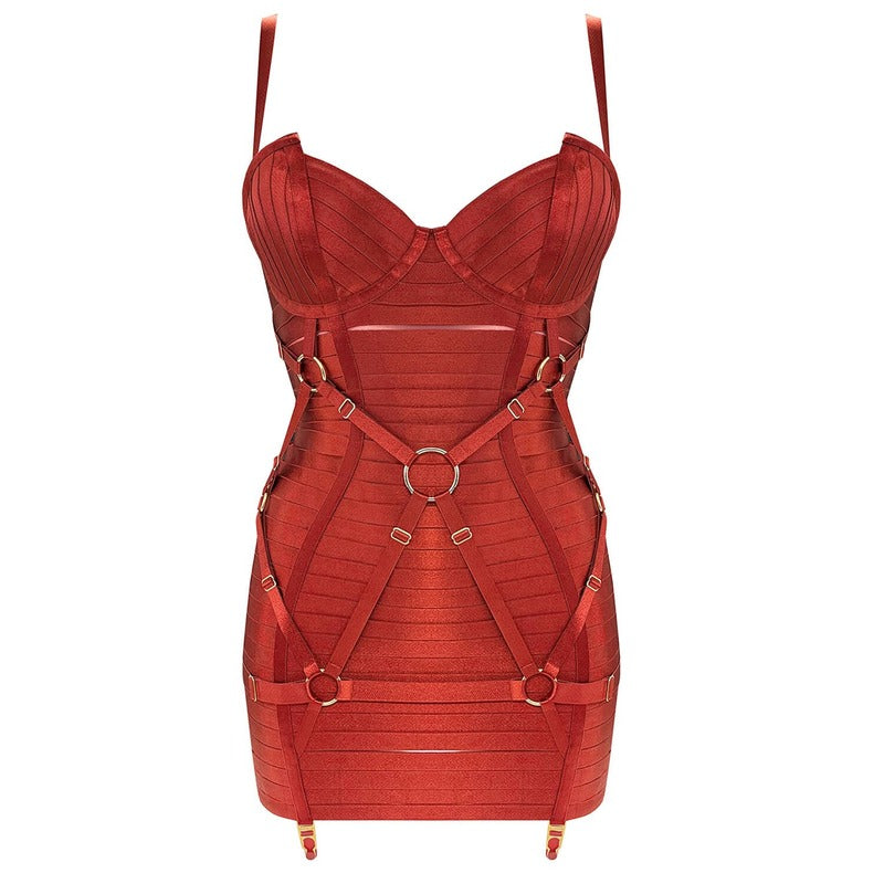 Vestido Cinta-Liga Angela Harness New Signature