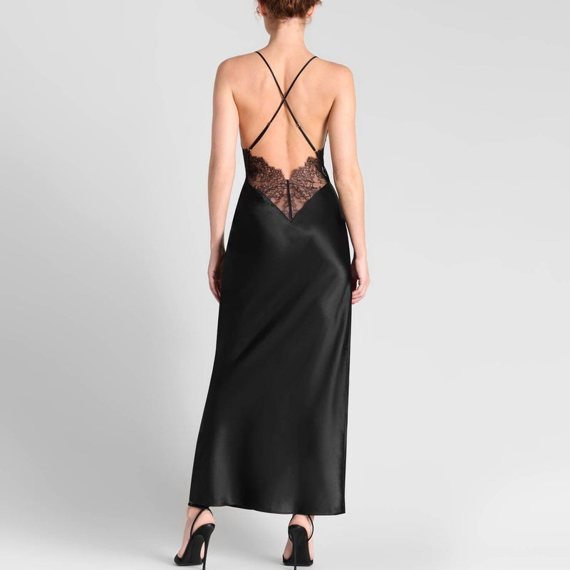 Lingerie Noturna Vestido Rendez-Vous em Seda e Renda