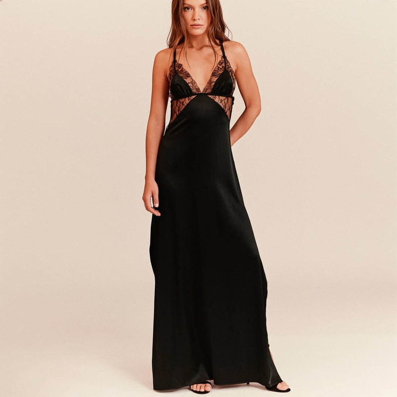 Lingerie Noturna Vestido e saia de Seda e Renda Dahlia Street