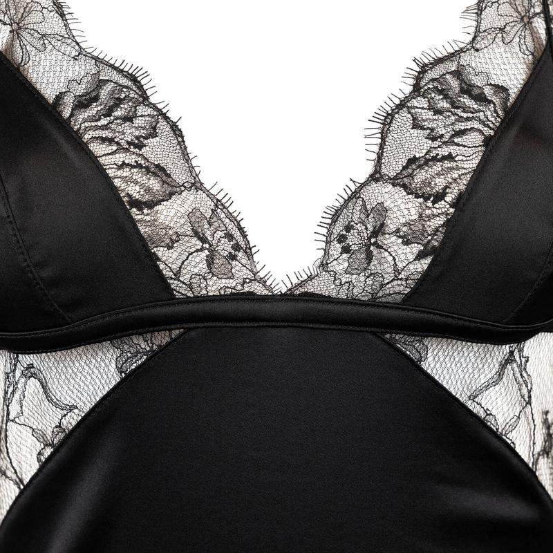 Lingerie Noturna Vestido e saia de Seda e Renda Dahlia Street