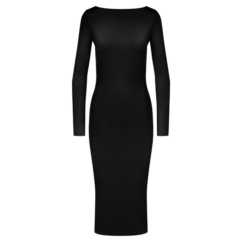Vestido midi com costas abertas Le Vestiaire